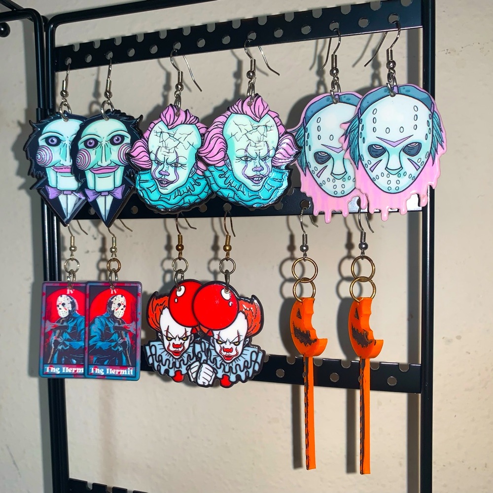 Horror characters earring bundle